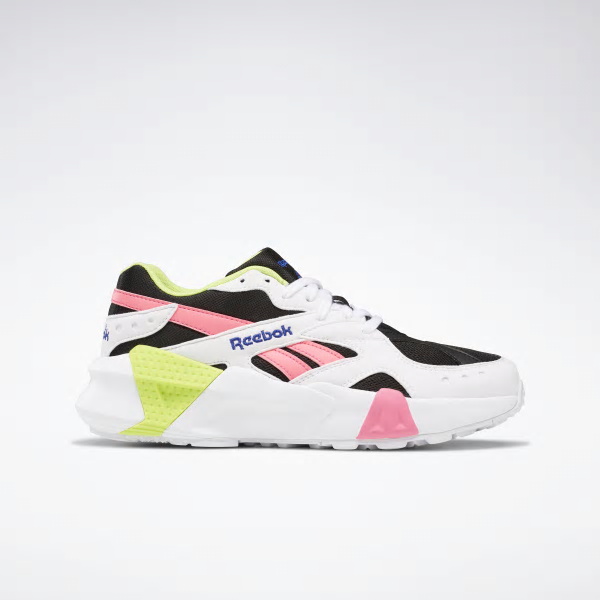 Reebok Aztrek Double Shoes For Women<br />Colour:White/Black/Pink